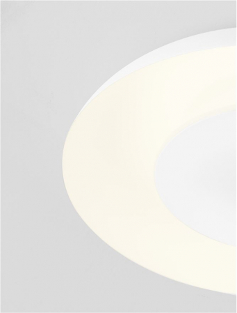 Plafoniera Nova Luce EPOS 9345702 Triac Dimmable Sandy White Metal & Polycarbonate LED 24W 1482lm 2700K+4000K IP20 [4]