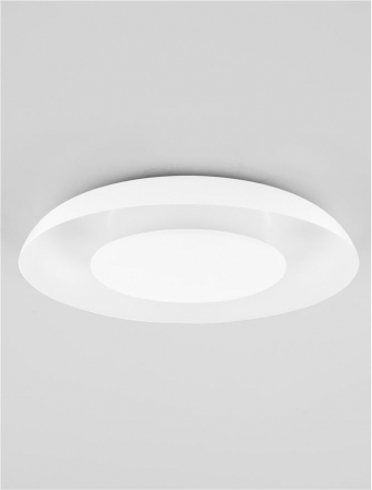 Plafoniera Nova Luce EPOS 9345702 Triac Dimmable Sandy White Metal & Polycarbonate LED 24W 1482lm 2700K+4000K IP20 [2]