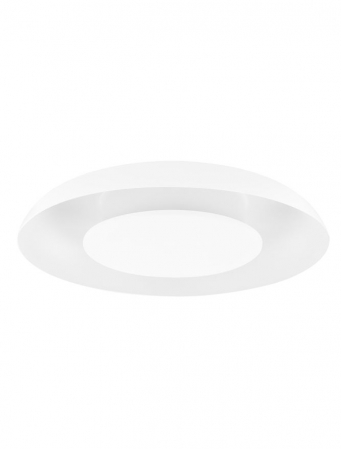 Plafoniere - Plafoniera Nova Luce EPOS 9345702 Triac Dimmable Sandy White Metal & Polycarbonate LED 24W 1482lm 2700K+4000K IP20