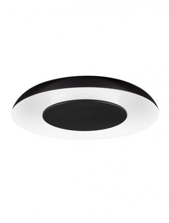 Moderne - Plafoniera Nova Luce EPOS 9345703 Triac Dimmable Sandy Black & White Metal & Polycarbonate LED 24W 1482lm 2700K+4000K IP20