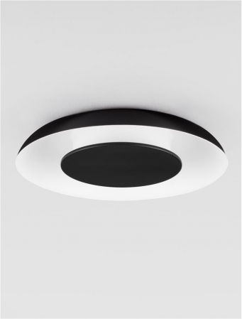 Plafoniera Nova Luce EPOS 9345703 Triac Dimmable Sandy Black & White Metal & Polycarbonate LED 24W 1482lm 2700K+4000K IP20 [2]