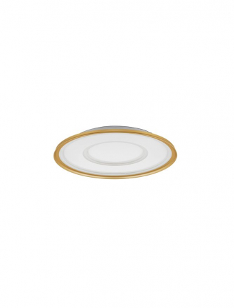 Moderne - Plafoniera Nova Luce FIGIN 9248178 Dimmable by Remote Control CCT Sandy Gold Steel, Aluminium & Acrylic LED 49W 2771lm 2700K-5000K IP20