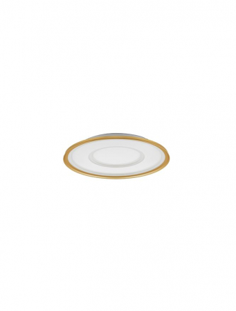 Moderne - Plafoniera Nova Luce FIGIN 9248179 Dimmable by Remote Control CCT Sandy Gold Steel, Aluminium & Acrylic LED 40W 2244lm 2700K-5000K IP20