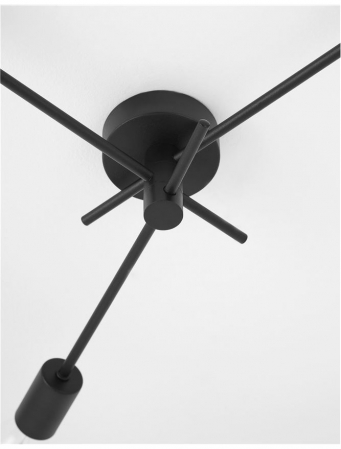 Plafoniera Nova Luce GRANSO E27 3X12W   Sandy Black Metal  IP20 [1]