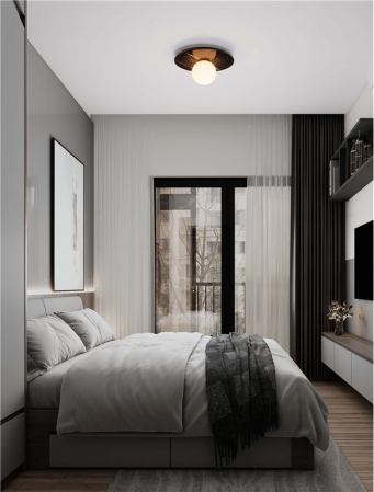 Plafoniera Nova Luce IDOR 9501250 Black Marble & Opal Glass G9 1x5W IP20 [1]