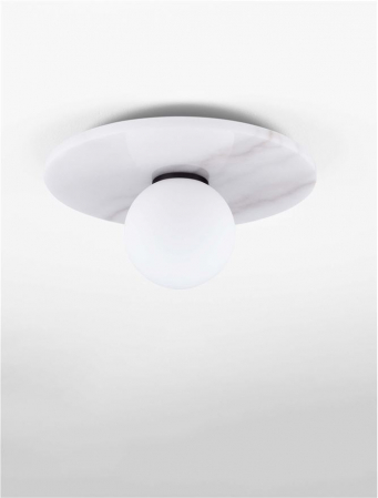Plafoniera Nova Luce IDOR 9501251 White Marble & Opal Glass G9 1x5W IP20 [2]