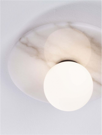 Plafoniera Nova Luce IDOR 9501251 White Marble & Opal Glass G9 1x5W IP20 [4]