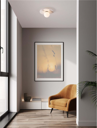 Plafoniera Nova Luce IDOR 9501251 White Marble & Opal Glass G9 1x5W IP20 [1]