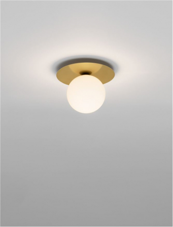 Plafoniera Nova Luce INDIGO G9 1x5W   Gold Metal & Opal Glass  IP20 [1]