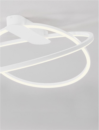 Plafoniera Nova Luce KIKLOS 9248170 Triac Dimmable Sandy White Steel, Aluminium & Silicone LED 42W 2170lm 3000K IP20 [4]