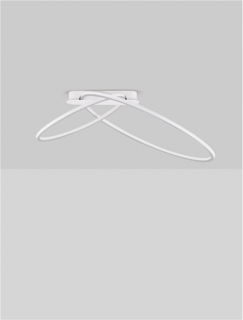 Plafoniera Nova Luce KIKLOS 9248170 Triac Dimmable Sandy White Steel, Aluminium & Silicone LED 42W 2170lm 3000K IP20 [2]