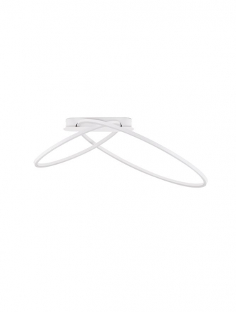 Moderne - Plafoniera Nova Luce KIKLOS 9248170 Triac Dimmable Sandy White Steel, Aluminium & Silicone LED 42W 2170lm 3000K IP20