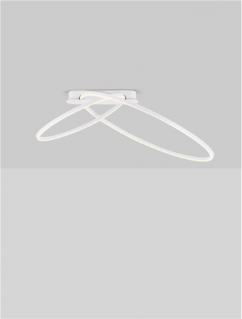 Plafoniera Nova Luce KIKLOS 9248170 Triac Dimmable Sandy White Steel, Aluminium & Silicone LED 42W 2170lm 3000K IP20 [3]