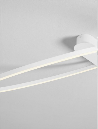 Plafoniera Nova Luce KIKLOS 9248173 Triac Dimmable Sandy White Steel, Aluminium & Silicone LED 30W 1345lm 3000K IP20 [4]