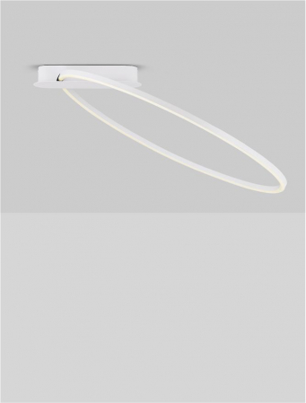 Plafoniera Nova Luce KIKLOS 9248173 Triac Dimmable Sandy White Steel, Aluminium & Silicone LED 30W 1345lm 3000K IP20 [3]