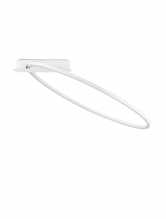 Plafoniere - Plafoniera Nova Luce KIKLOS 9248173 Triac Dimmable Sandy White Steel, Aluminium & Silicone LED 30W 1345lm 3000K IP20