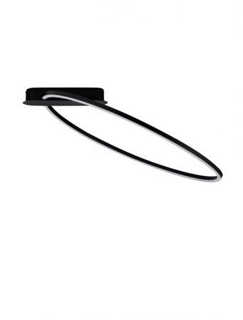 Plafoniera Nova Luce KIKLOS 9248174 Triac Dimmable Sandy Black Steel, Aluminium & Silicone LED 30W 1250lm 3000K IP20 [0]