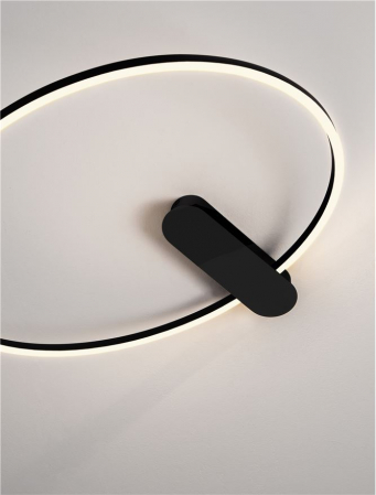 Plafoniera Nova Luce KIKLOS 9248174 Triac Dimmable Sandy Black Steel, Aluminium & Silicone LED 30W 1250lm 3000K IP20 [4]