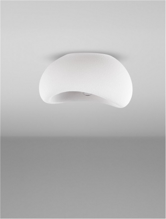 Plafoniera Nova Luce AERE 9002663  E27 1x12W Polyurethane & Resin Sandy White IP20 [2]