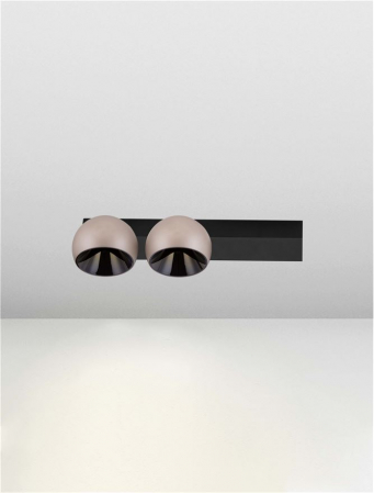 Plafoniera Nova Luce LUSA 9088122 Triac Dimmable Champaign Gold Aluminium & Black Base LED 21W 1530lm 3000K IP20 [3]