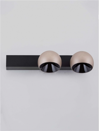 Plafoniera Nova Luce LUSA 9088122 Triac Dimmable Champaign Gold Aluminium & Black Base LED 21W 1530lm 3000K IP20 [1]