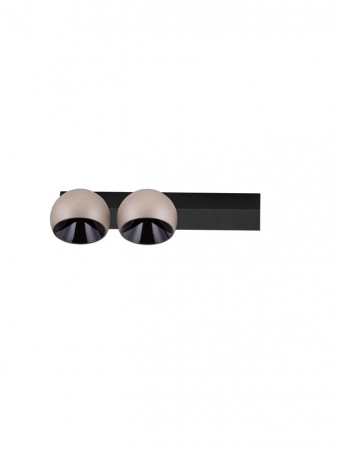 Plafoniere - Plafoniera Nova Luce LUSA 9088122 Triac Dimmable Champaign Gold Aluminium & Black Base LED 21W 1530lm 3000K IP20