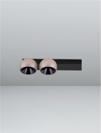 Plafoniera Nova Luce LUSA 9088122 Triac Dimmable Champaign Gold Aluminium & Black Base LED 21W 1530lm 3000K IP20 [2]