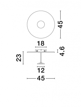 Plafoniera Nova Luce NIMA 9248180 Triac Dimmable Sandy White Steel, Aluminium & Acrylic LED 15W 984lm 3000K IP20 [5]