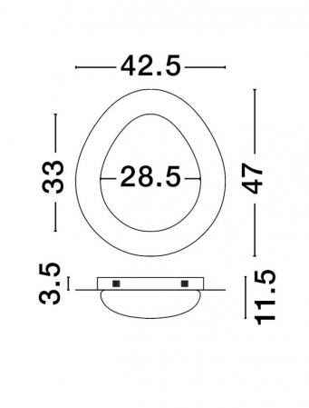 Plafoniera Nova Luce NIMBUS 9030648 LED 21W 3000K 1572lm W ood Color Aluminium &Acrylic  Triac Dimmable IP20 [6]