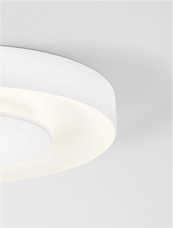 Plafoniera Nova Luce PADA 9345714 Triac Dimmable Sandy White Metal & Acrylic LED 25W 1592lm 2700K+4000K IP20 [1]