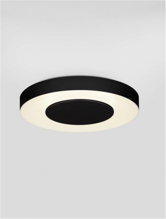 Plafoniera Nova Luce PADA 9345716 Triac Dimmable Sandy Black & White Metal & Acrylic LED 25W 1592lm 2700K+4000K IP20 [3]