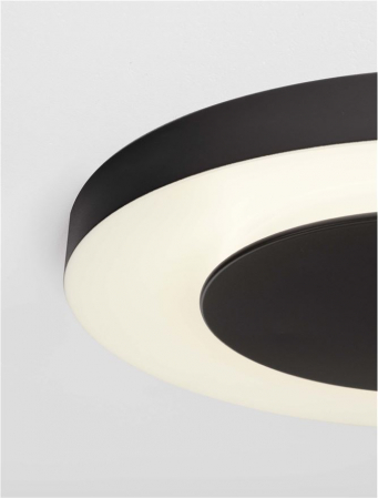 Plafoniera Nova Luce PADA 9345717 Triac Dimmable Sandy Black & White Metal & Acrylic LED 37W 2207lm 2700K+4000K IP20 [4]