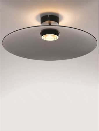 Plafoniera Nova Luce POLIFEMO 9620142 Smoke Glass & Sandy Black Metal LED 17W 854lm 3000K IP20 [4]