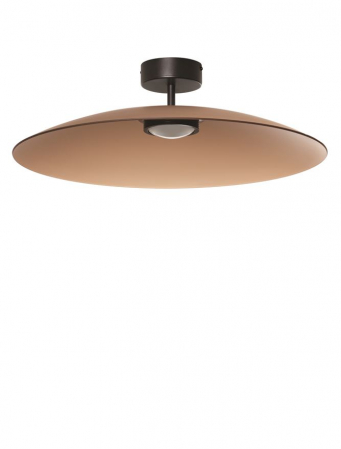 Plafoniere - Plafoniera Nova Luce POLIFEMO 9620143 Brown Glass & Sandy Black Metal LED 17W 853lm 3000K IP20