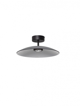 Moderne - Plafoniera Nova Luce POLIFEMO 9620146 Smoke Glass & Sandy Black Metal LED 12W 432lm 3000K IP20