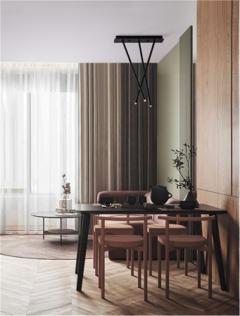 Plafoniera Nova Luce STILVI 9232154 Sandy Black Aluminium LED 8W 214lm 3000K IP20 [1]