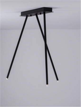 Plafoniera Nova Luce STILVI 9232154 Sandy Black Aluminium LED 8W 214lm 3000K IP20 [4]