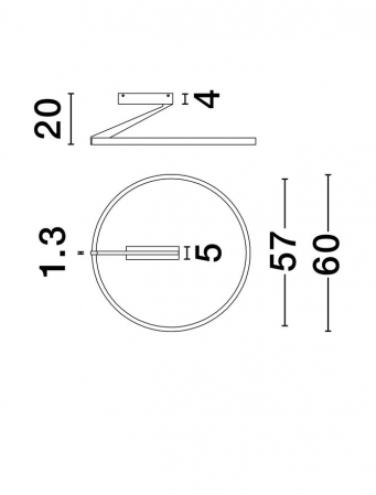 Plafoniera Nova Luce TILIA 9088147 Triac Dimmable Sandy Black Aluminium LED 44W 2277lm 2700K-3000K-4000K CCT IP20 [1]