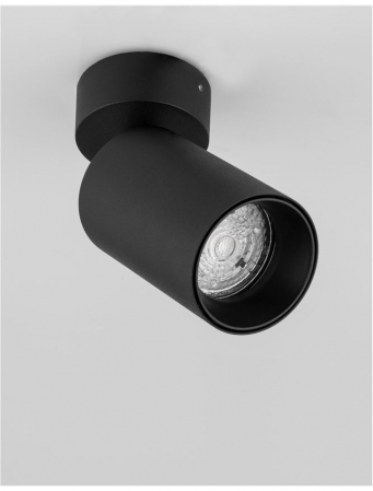 Aplica/Plafoniera Nova Luce TOD GU10 1X10W   Sandy Black Aluminium  IP20 [2]