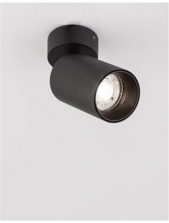 Aplica/Plafoniera Nova Luce TOD GU10 1X10W   Sandy Black Aluminium  IP20 [1]