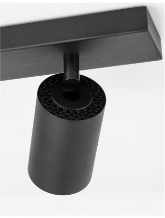 Plafoniera Nova Luce TOD GU10 2X10W   Sandy Black Aluminium  IP20 [5]