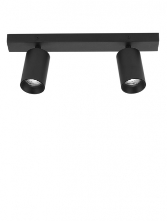 Moderne - Plafoniera Nova Luce TOD GU10 2X10W   Sandy Black Aluminium  IP20