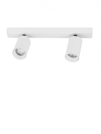 Plafoniere - Plafoniera Nova Luce TOD GU10 2X10W   Sandy White Aluminium  IP20