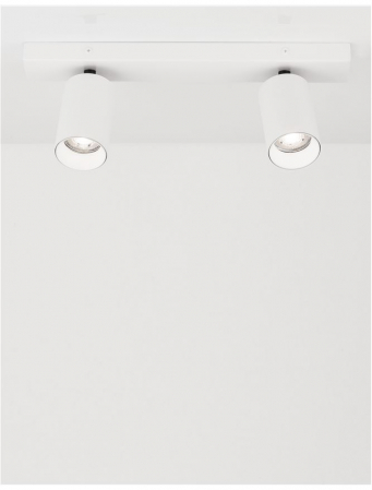 Plafoniera Nova Luce TOD GU10 2X10W   Sandy White Aluminium  IP20 [1]
