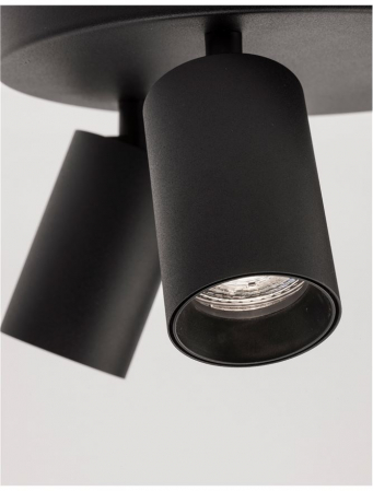 Plafoniera Nova Luce TOD GU10 3X10W   Sandy Black Aluminium  IP20 [3]
