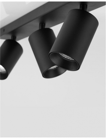 Plafoniera Nova Luce TOD GU10 3X10W   Sandy Black Aluminium  IP20 [2]