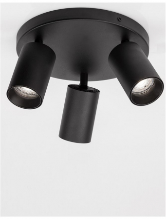 Plafoniera Nova Luce TOD GU10 3X10W   Sandy Black Aluminium  IP20 [2]