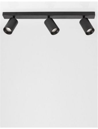 Plafoniera Nova Luce TOD GU10 3X10W   Sandy Black Aluminium  IP20 [1]