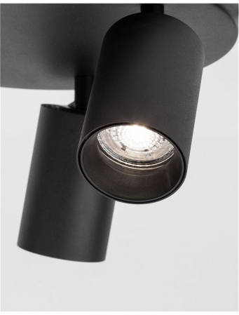 Plafoniera Nova Luce TOD GU10 3X10W   Sandy Black Aluminium  IP20 [4]