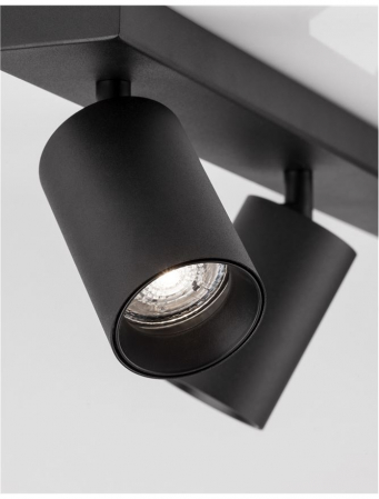 Plafoniera Nova Luce TOD GU10 3X10W   Sandy Black Aluminium  IP20 [3]